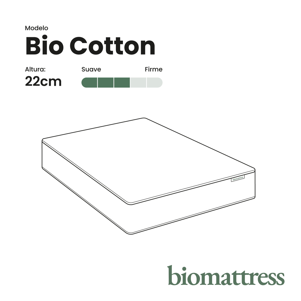 Colchón Biomattress Bio Cotton