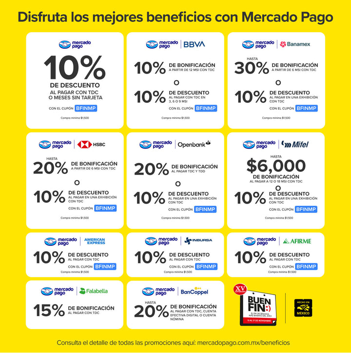 Hasta 30% de Bonificación